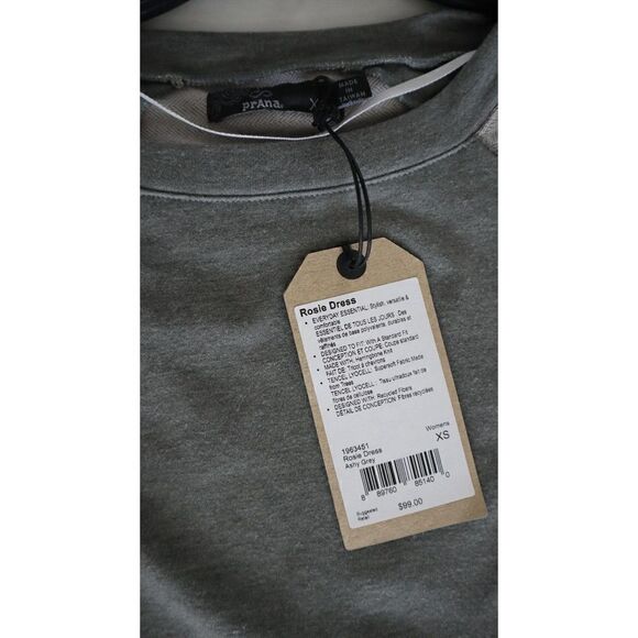 prAna 1963451 Women's Sz XS Ashy Gray Rosie Dress $99 - Picture 6 of 11